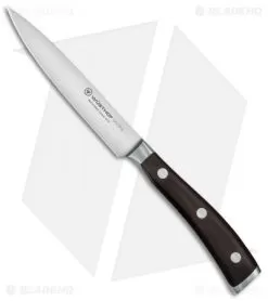 Wusthof Ikon 4.5" Utility Kitchen Knife Grenadill Wood