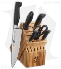 Zwilling Four Star 7-Piece Kitchen Knife Block Set -Knife Shop Zwilling Four Star 7 Piece Block Set BHQ 134496 jr block1