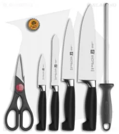 Zwilling Four Star 7-Piece Kitchen Knife Block Set -Knife Shop Zwilling Four Star 7 Piece Block Set BHQ 134496 jr bottlecap