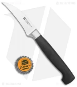 Zwilling Four Star 2.75" Peeling Kitchen Knife Black Polymer -Knife Shop Zwilling Four Star Peeling Kitchen Knife Satin 31070 053 BHQ 134490 jr bottlecap