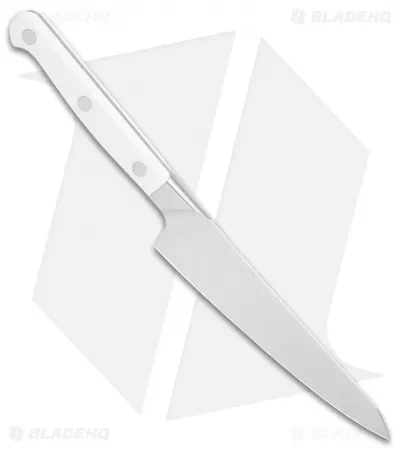 Zwilling Pro Le Blanc 5.5" Utility Prep Kitchen Knife White Three Pin 2 Zwilling Pro Le Blanc 5.5" Utility Prep Kitchen Knife White Three Pin - Image 2