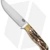 Bark River Camp & Trail Fixed Blade Knife Antique Stag Bone (5" A-2)