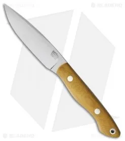 Bark River Kalahari Thorn Fixed Blade Knife Natural Canvas Micarta (3.75" Satin)