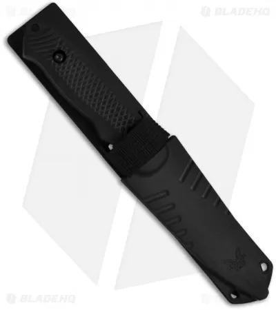 Benchmade Nim Cub II Knife 147SBK Drop Point Fixed Blade (3.5" Black Serr) 2 Benchmade Nim Cub II Knife 147SBK Drop Point Fixed Blade (3.5" Black Serr) - Image 2