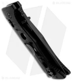 Benchmade Sibert 275SBK Adamas AXIS Lock Knife Black G10 (3.82" Black Serr) -Knife Shop benchmade 275sbk sibert adams tactical serr axis lock side