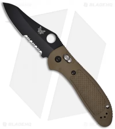 Benchmade Griptilian AXIS Lock Knife Sand (3.45" Black Serr) 550SBKHGSN 1 Benchmade Griptilian AXIS Lock Knife Sand (3.45" Black Serr) 550SBKHGSN