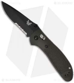 Benchmade Griptilian AXIS Lock Knife Olive Drab (3.45" Black Serr) 551SBKOD
