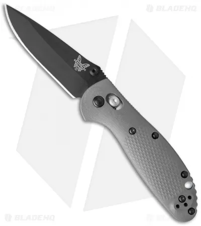 Benchmade Mini Griptilian AXIS Lock Knife Gray/Blue G-10 (2.91" Black) 556BK-1 1 Benchmade Mini Griptilian AXIS Lock Knife Gray/Blue G-10 (2.91" Black) 556BK-1