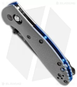 Benchmade Mini Griptilian AXIS Lock Knife Gray/Blue G-10 (2.91" Black) 556BK-1 5 Benchmade Mini Griptilian AXIS Lock Knife Gray/Blue G-10 (2.91" Black) 556BK-1 -Knife Shop benchmade 556sbk 1 bottom cm