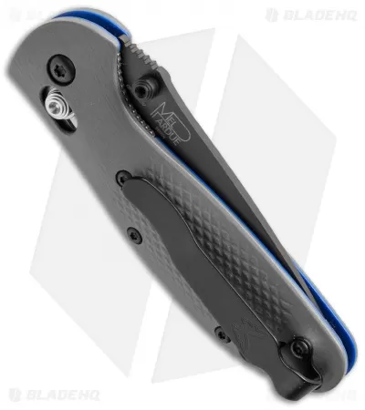 Benchmade Mini Griptilian AXIS Lock Knife Gray/Blue G-10 (2.91" Black) 556BK-1 2 Benchmade Mini Griptilian AXIS Lock Knife Gray/Blue G-10 (2.91" Black) 556BK-1 - Image 2