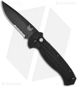 Benchmade 9051SBK AFO II Automatic Knife (3.56" Black Serr)