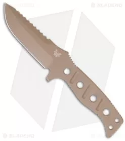 Benchmade 375 Adamas Fixed Blade Knife (4.20" Tan Plain) 375SN