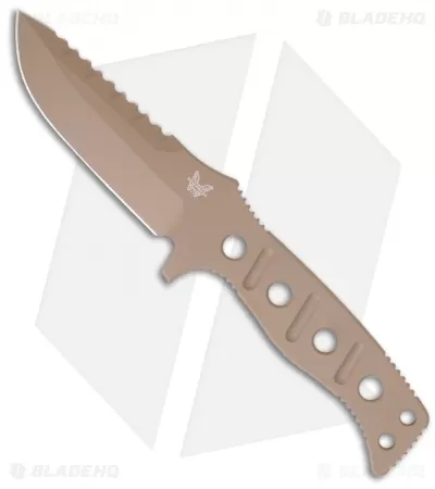 Benchmade 375 Adamas Fixed Blade Knife (4.20" Tan Plain) 375SN 1 Benchmade 375 Adamas Fixed Blade Knife (4.20" Tan Plain) 375SN