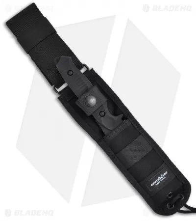 Benchmade Nimravus Fixed Blade Knife (4.5" Black Serr) 140SBK 2 Benchmade Nimravus Fixed Blade Knife (4.5" Black Serr) 140SBK - Image 2