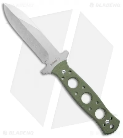 Boker Plus Steel Ranger Fixed Blade Knife Green G-10 (4" Stonewash) 02BO289 1 Boker Plus Steel Ranger Fixed Blade Knife Green G-10 (4" Stonewash) 02BO289