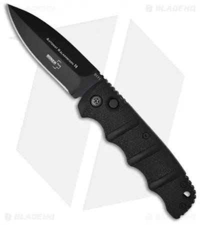 Boker Kalashnikov Dagger Automatic Knife Black Aluminum (3.25" Black D2) 1 Boker Kalashnikov Dagger Automatic Knife Black Aluminum (3.25" Black D2)