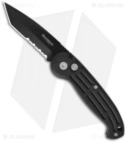 Boker Magnum Tanto Automatic Knife Black (3.25" Black Serr) 01BO018S