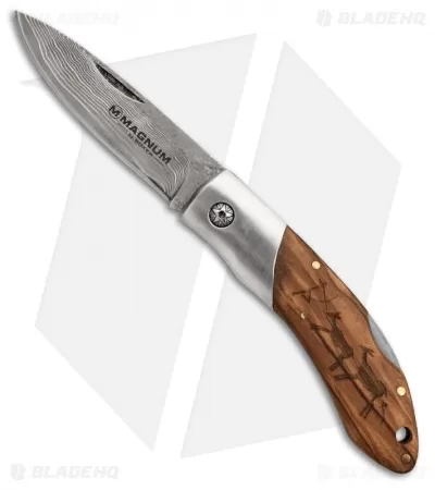 Boker Magnum Caveman Lockback Knife (3.25" Damascus) 01RY818DAM 1 Boker Magnum Caveman Lockback Knife (3.25" Damascus) 01RY818DAM