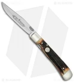 Boker Trapperliner Liner Lock Knife Stag Horn (3.25" Satin) 114715