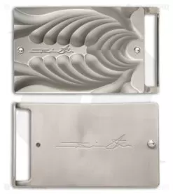 Brian Tighe Custom Rib Cage Titanium Belt Buckle