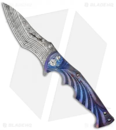 Brian Tighe Custom Tighe Breaker Knife Moku-Ti Folder (4" Damasteel) 1 Brian Tighe Custom Tighe Breaker Knife Moku-Ti Folder (4" Damasteel)