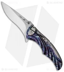 Brian Tighe Custom Tighe Coon Knife NIRK Lock Titanium Folder (3.75" Polished)