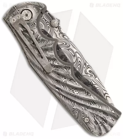 Brian Tighe Custom Spicy Tighe Spring Assisted Knife (4" Damasteel) 2 Brian Tighe Custom Spicy Tighe Spring Assisted Knife (4" Damasteel) - Image 2