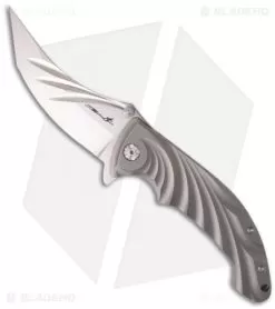 Brian Tighe Custom Tighe Stick Knife Titanium Folder (4" High Satin)