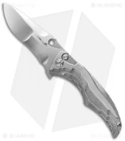 Brian Tighe Custom Tighe Zip Button Lock Knife Titanium (3.75" Compound) #5