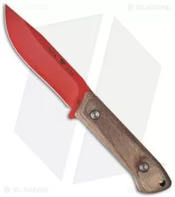 Buck Knives Buck Compadre Camp Knife Walnut Dymondwood (4.5" Red) 0104WAS