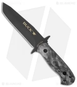 Buck Knives Buck Intrepid-XL Reaper Black Knife Fixed Blade (5" Black Plain) 0626CMS-B
