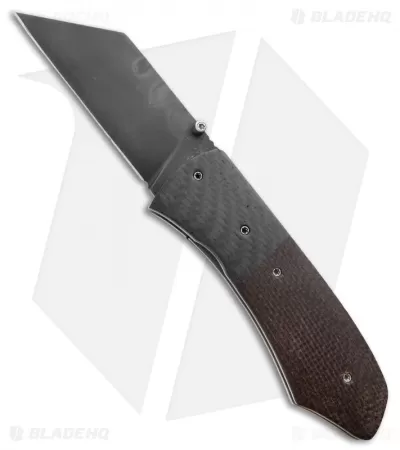 Burr Oak Knives Combat Utility Basic Knife CF/Micarta (3.375" Black) 1 Burr Oak Knives Combat Utility Basic Knife CF/Micarta (3.375" Black)