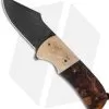 Burr Oak Knives Harpoon Flipper #3 Knife Ironwood/Mokume (3.75" Damascus)