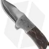 Burr Oak Knives Coffin Nail Flipper Damascus/Snakeskin Micarta (3.5" San Mai)