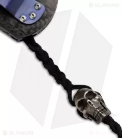 Burr Oak Knives Full Dress Dreadnought Knife Skull/Carbon Fiber (3.5" Damascus) 7 Burr Oak Knives Full Dress Dreadnought Knife Skull/Carbon Fiber (3.5" Damascus) -Knife Shop burr oak knives dreadnought skull mosaic 6 2015 side skull jm