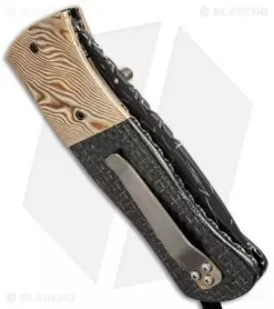 Burr Oak Knives Dress Sidewinder II Mokume/LSCF (3.5" Damascus) 5 Burr Oak Knives Dress Sidewinder II Mokume/LSCF (3.5" Damascus) -Knife Shop burr oak knives dress sidewinder II side cm