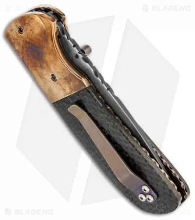 Burr Oak Knives Drop Point Knife LSCF Bronze (3.25" San Mai) 2 Burr Oak Knives Drop Point Knife LSCF Bronze (3.25" San Mai) - Image 2