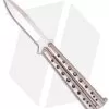 Chuck Gedraitis Knives Balisong #61 Titanium Butterfly Knife (4" Satin)