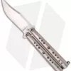 Chuck Gedraitis Knives Balisong #81 Titanium Butterfly Knife (3.25" Satin)
