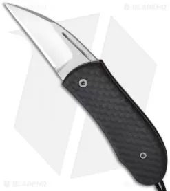 Chuck Gedraitis Extra Small Snubnose Folder Knife Carbon Fiber (1.75" Satin)