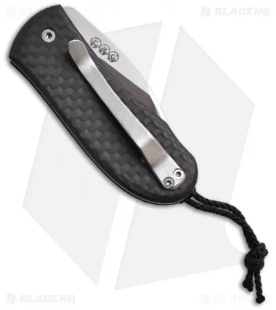 Chuck Gedraitis Extra Small Snubnose Folder Knife Carbon Fiber (1.75" Satin) 2 Chuck Gedraitis Extra Small Snubnose Folder Knife Carbon Fiber (1.75" Satin) - Image 2