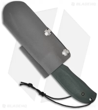 Chuck Gedraitis Snubnose Fixed Blade Knife W/ Green G-10 (3.06" Satin Plain) 2 Chuck Gedraitis Snubnose Fixed Blade Knife W/ Green G-10 (3.06" Satin Plain) - Image 2