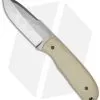 Chuck Gedraitis Snubnose Fixed Blade Knife W/ Tan G-10 (3.06" Hamon)