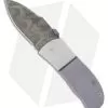 Chuck Gedraitis Small Snubnose Knife Titanium Folder (2.125" Damascus)