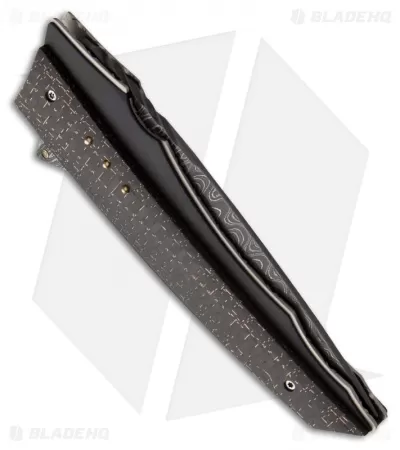 Corrie Schoeman X-Corpion Folder Flipper Knife W/ LSCF (3.25" Damascus) 2 Corrie Schoeman X-Corpion Folder Flipper Knife W/ LSCF (3.25" Damascus) - Image 2