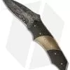 Corrie Schoeman Impact Flipper Folder Knife Lightning Strike CF (3.25" Damascus)