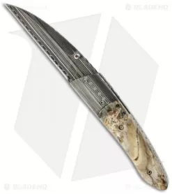 Corrie Schoeman X Tend Folder Knife Mammoth Molar Tooth (3" Damascus)