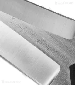 Crawford Custom Kasper Scorpion Fixed Blade Knife (4.5" Satin Plain) -Knife Shop crawford kasper scorpion satin blade cm