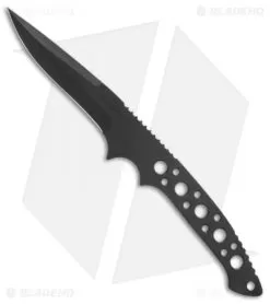 Crawford Custom Perfigo Fixed Blade Neck Knife (3.25" Black)