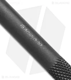 Crawford Custom 7" Stainless Steel Survival Straw (Black DLC) -Knife Shop crawford survival straw 7in black dlc logo cm